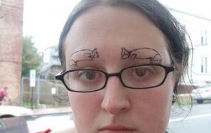 cat eyebrow tattoos